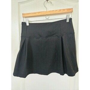 Black Athletic Tennis Skort Built-In Shorts Pockets Golf Pickleball - Size L